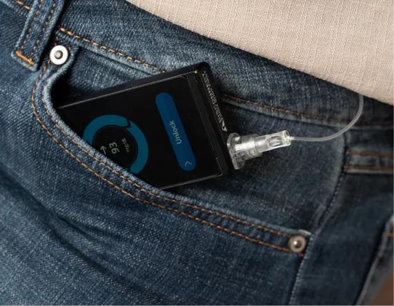 Healthcare provider reviewing the iLet Bionic Pancreas