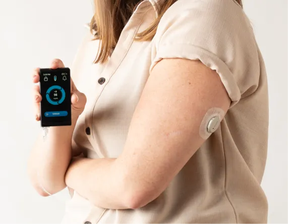 Person using the iLet Bionic Pancreas